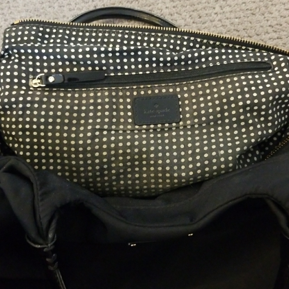 Kate spade black nylon canvas with patent sides - Picture 6 of 7